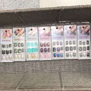 7 sets of impress nails